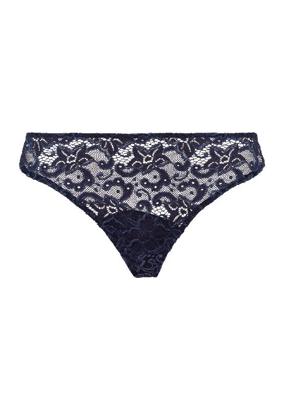 Luxury Moments Thong | Deep Navy 71507-1610