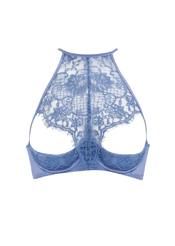 Hera Quarter Cup Bra (Steel Blue)