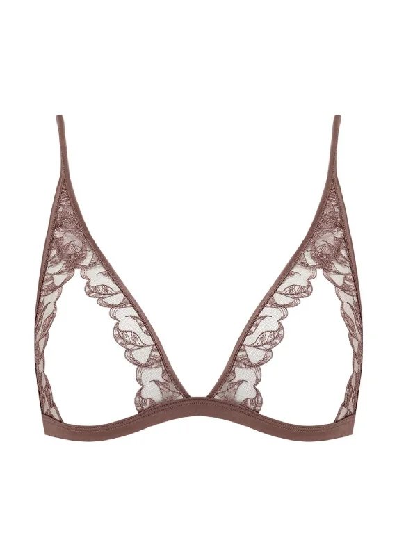 Paeonia Open Triangle Bra (Taupe)