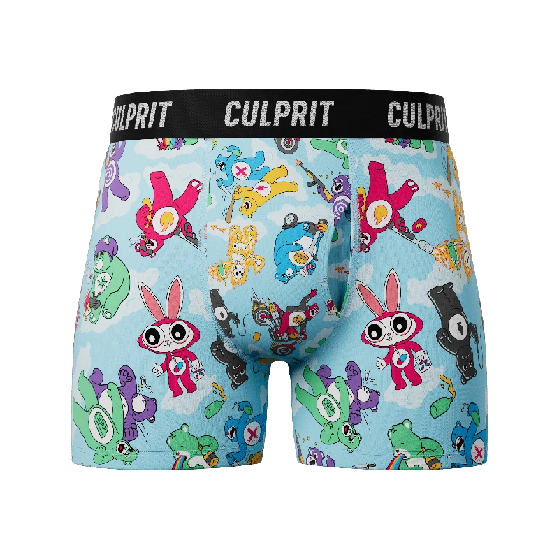 Don't Care Bears 🌈 Boxer Briefs w/ fly