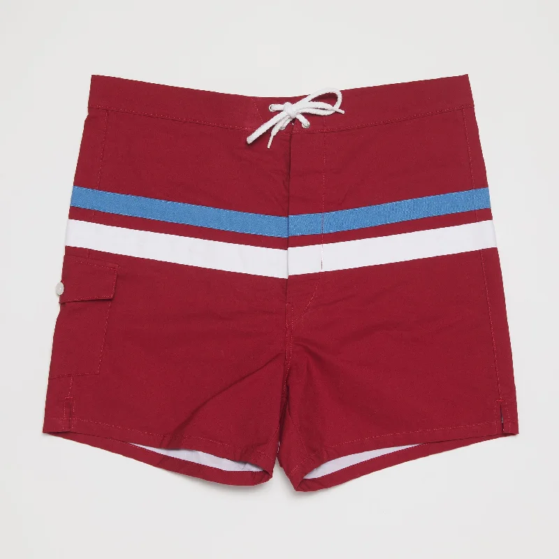 Dual Stripes Trunks (Red)