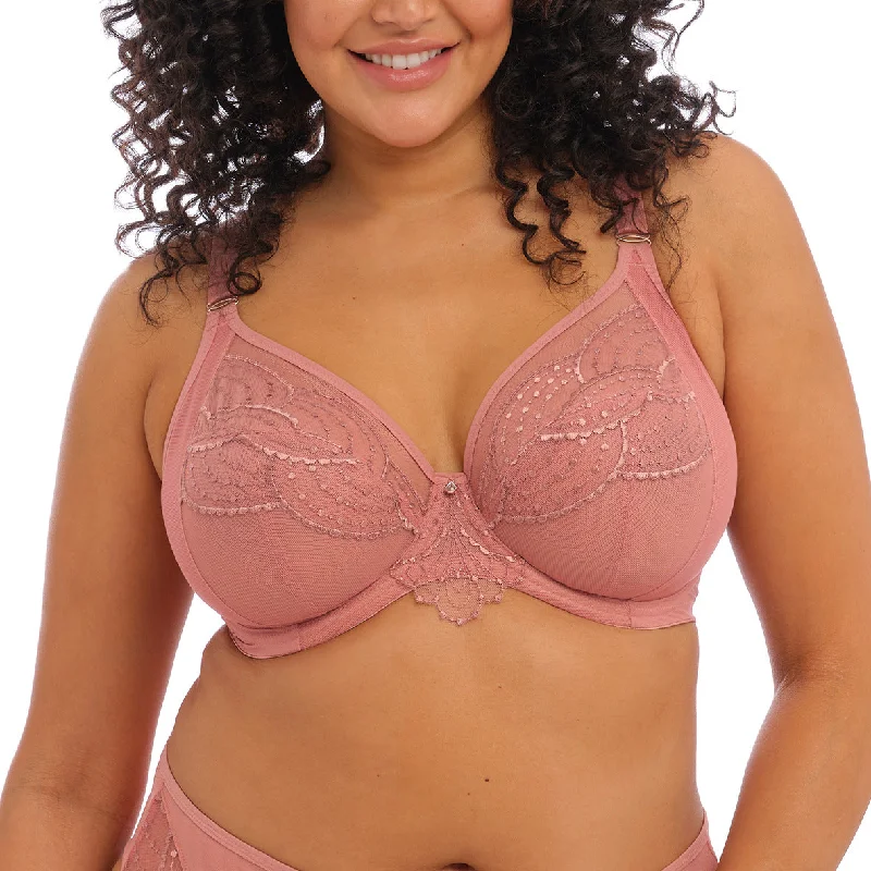 Elomi Priya Underwire Plunge Bra - Rosegold