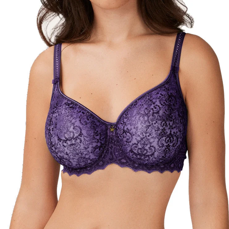 Empreinte Cassiopee Molded Tulle Bra - Dark Purple