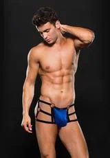 Envy Bad Boy Strappy Open Back Trunk in Blue