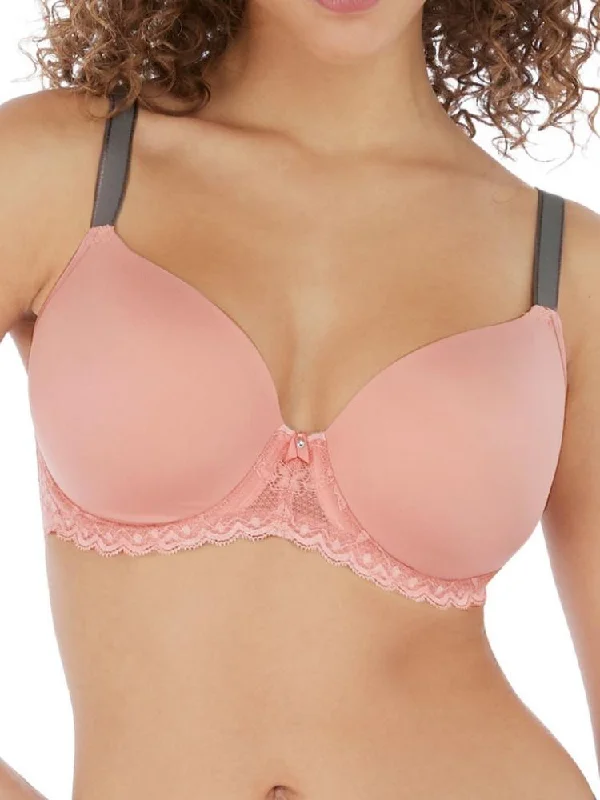 Offbeat Moulded Demi T-Shirt Bra - Rosehip