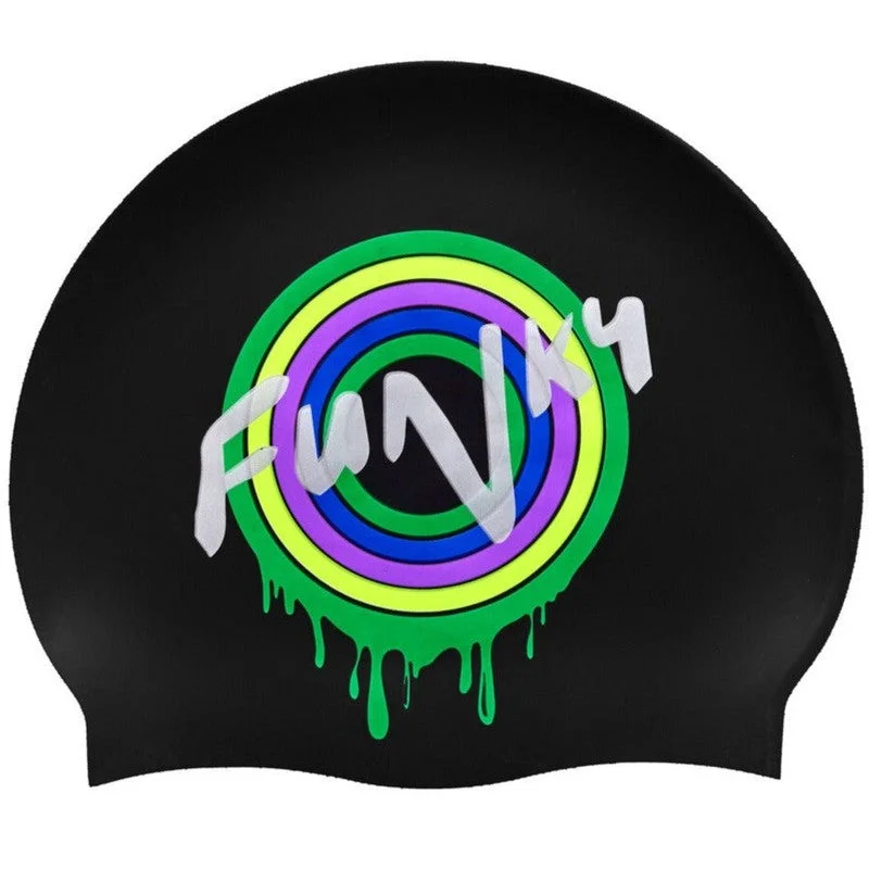 Funky Silicone Swim Cap | Poppy Long