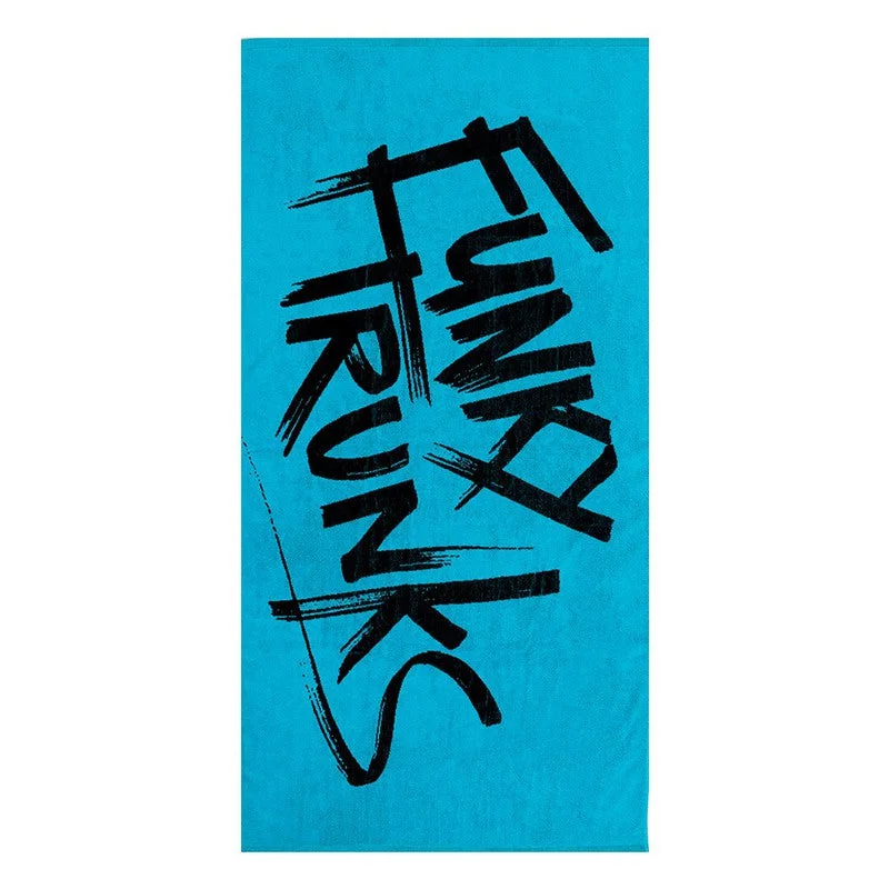 Funky Trunks Cotton Jacquard Towel | Tagged Blue