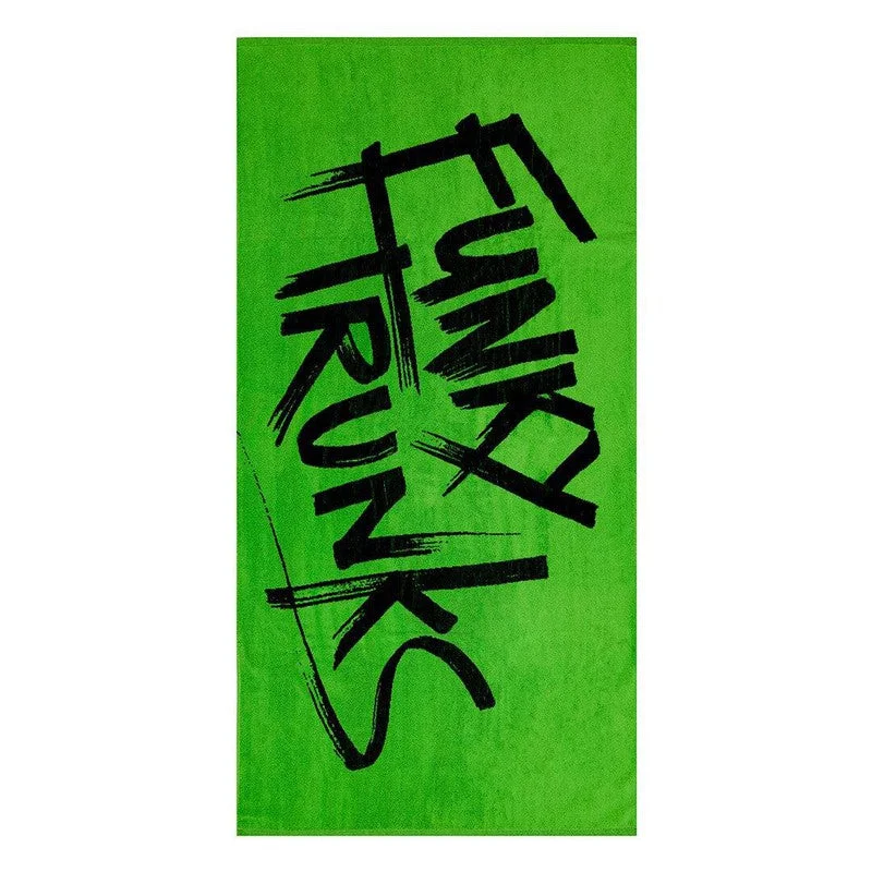 Funky Trunks Cotton Jacquard Towel | Tagged Green