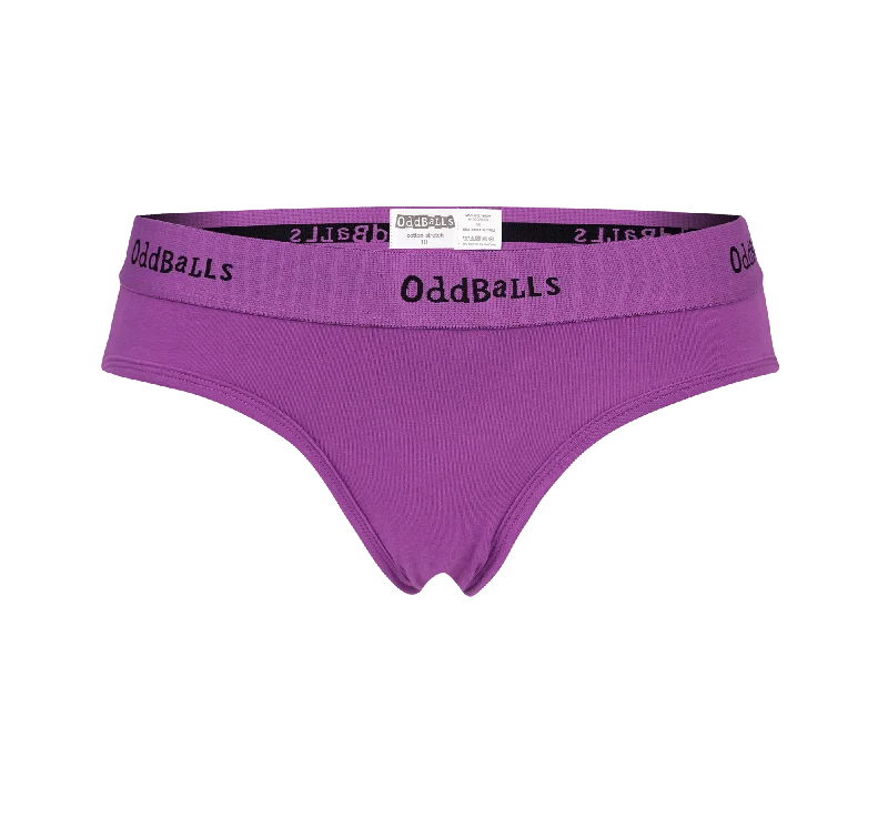 Purple & Black - Ladies Briefs