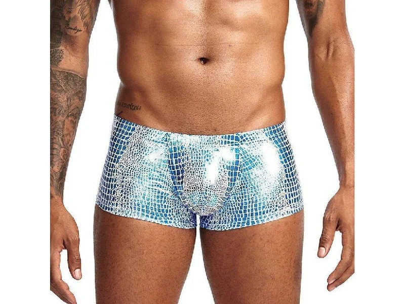 Low Rise Snakeskin Swim Trunks