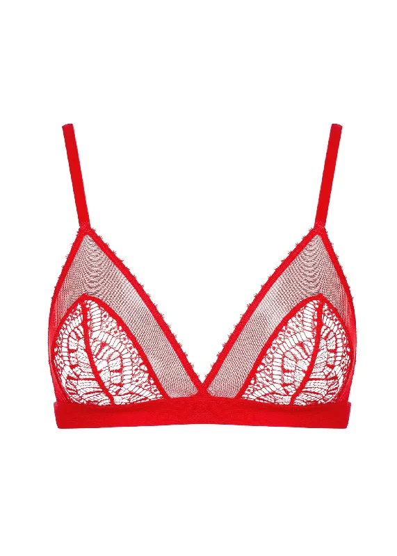 Accroche Coeur Triangle Bra (Red)