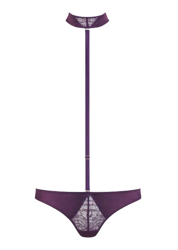 Villa Satine Harness Thong (Purple)