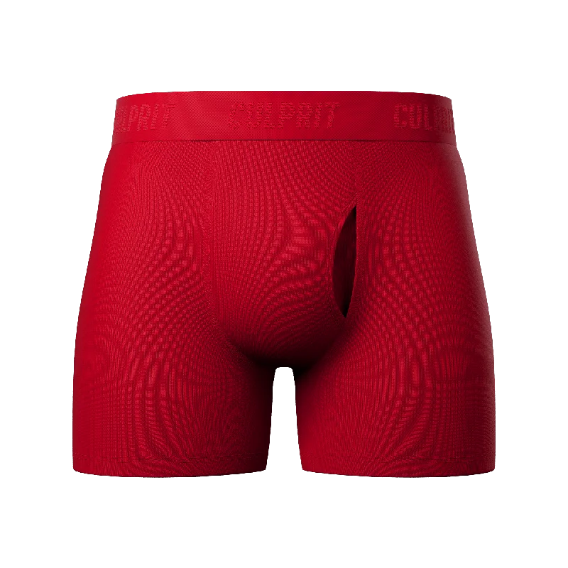 Red Hot❗️Boxer Brief w/ Fly