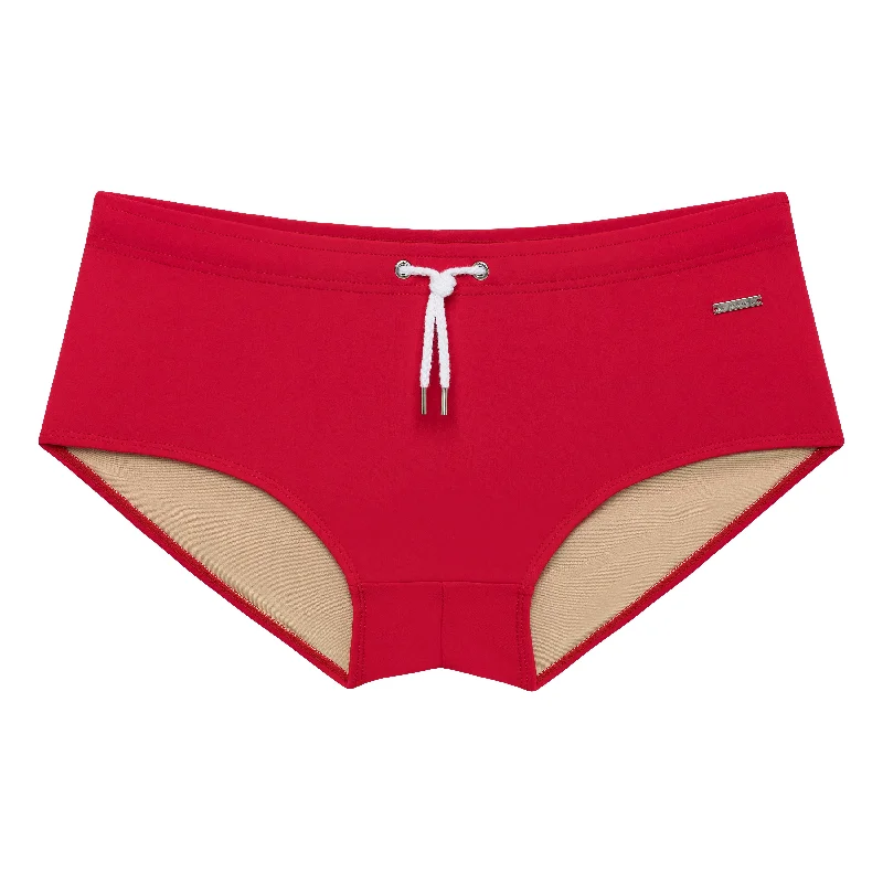 Red Solid Corcovado Brief