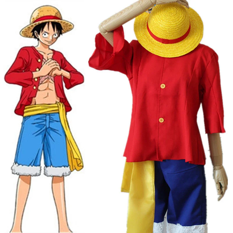 Rulercosplay Anime ONE PIECE Monkey D  Luffy Cosplay Costume