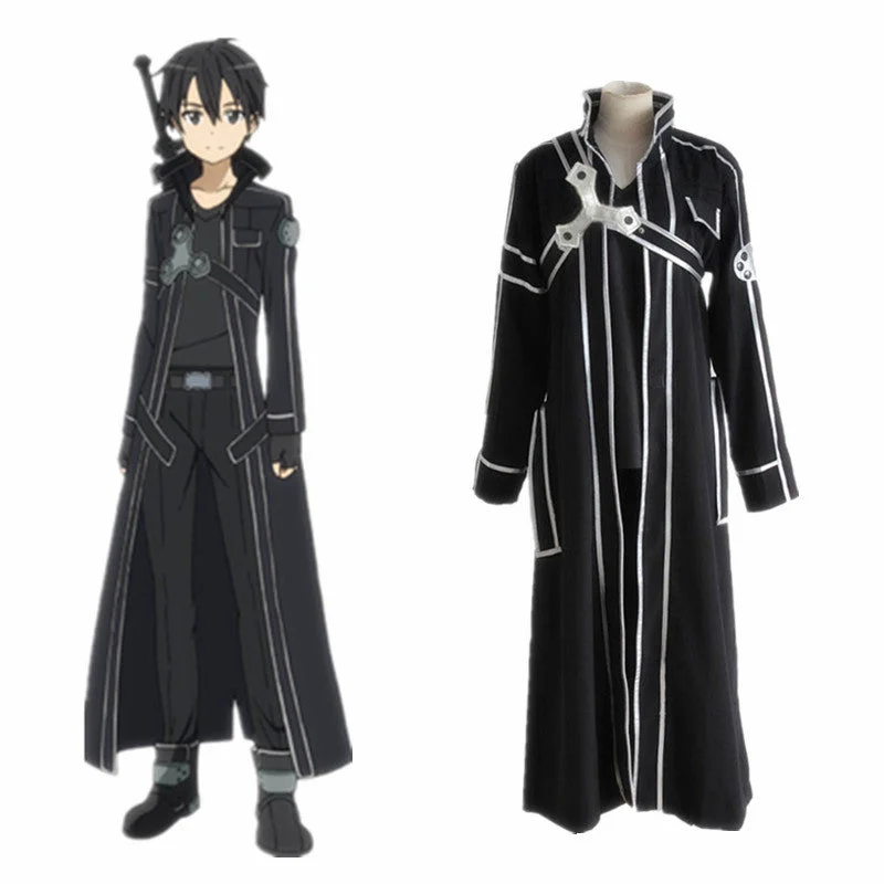 Rulercosplay Sword Art Online Kirigaya Kazuto Kirito Cosplay Costume