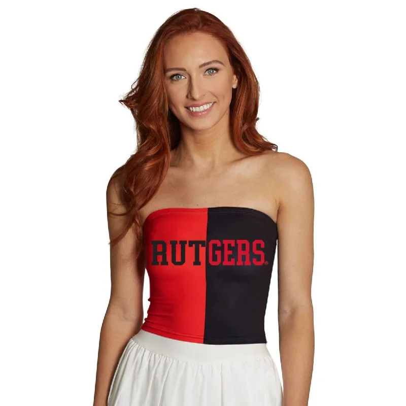 Rutgers Two Tone Tube Top