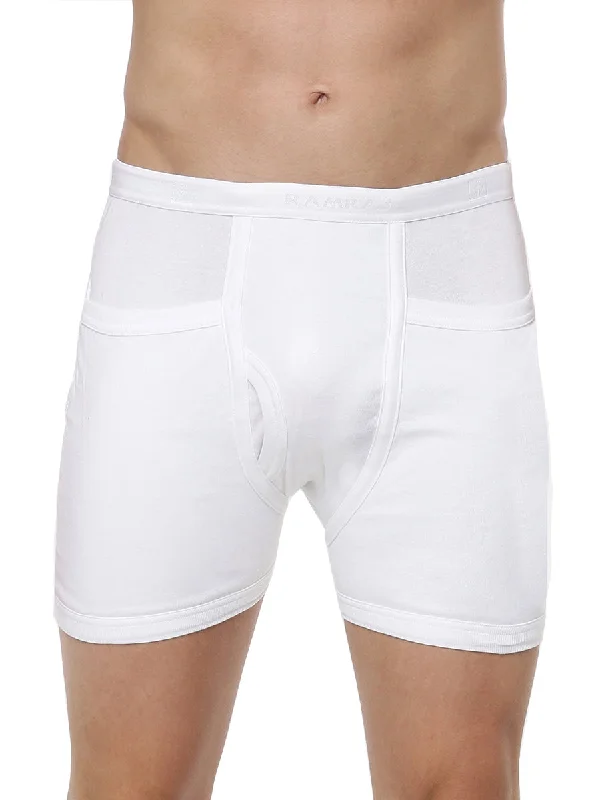 Soft Combed Rib White Pocket Trunks Arrow (2PCs Pack)