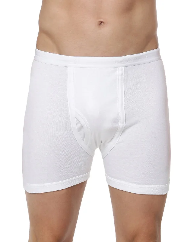 Soft Combed Rib White Trunk without Pocket Arrow (2PCs Pack)