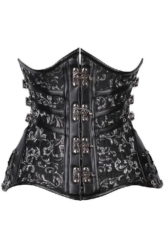 Top Drawer CURVY Steampunk Steel Double Boned Under Bust Corset