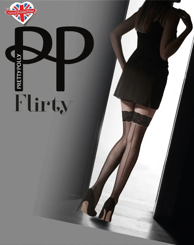 Velvet Lace Backseam Hold Ups