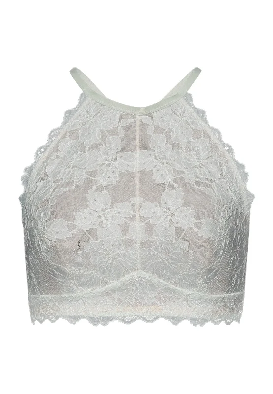 Anais Lace Halter Neck Bralette  | White Sage 70907-2737