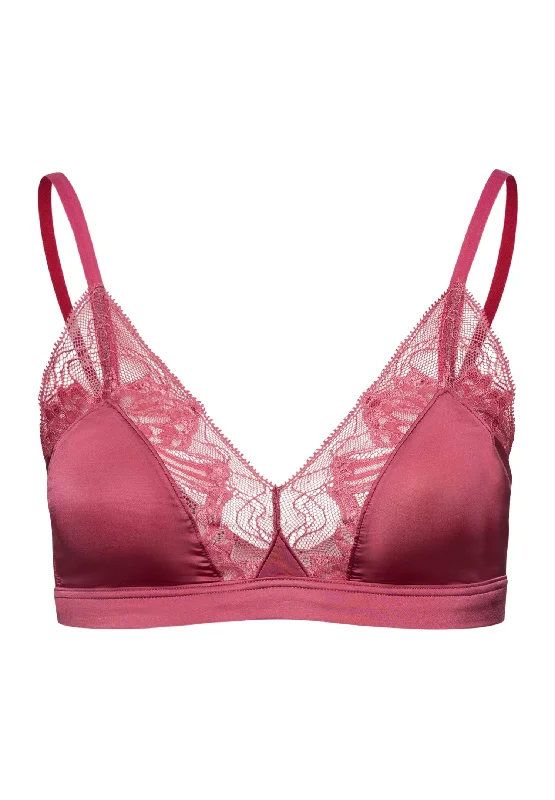 Eva Lace-Trim Soft Cup Bra | Rose Wine 70916-2414