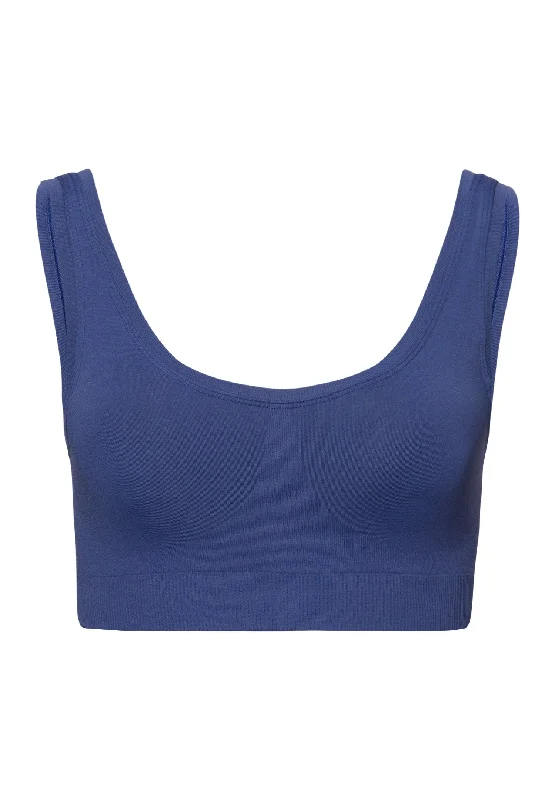 Touch Feeling Crop Top Padded | Blue Horizon 71806-2546