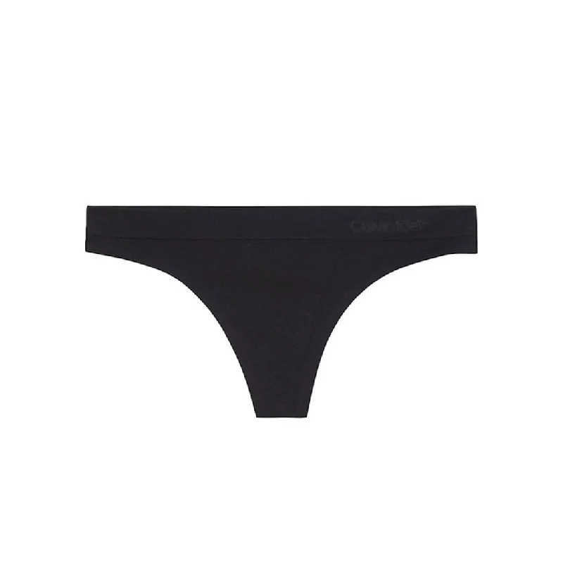 Calvin Klein Strecth Cotton Black Thong