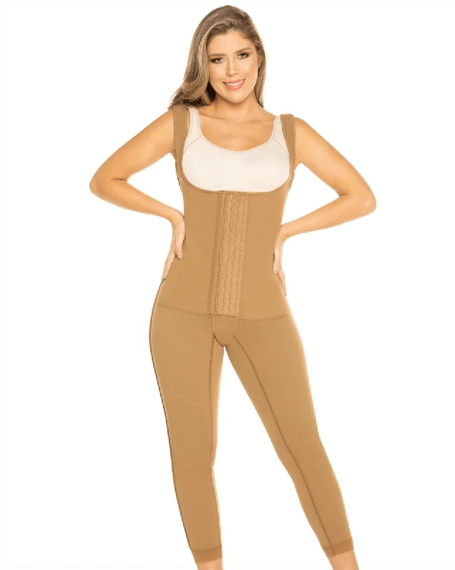 Equilibrium Post Op One Piece Girdle High Back - Brown