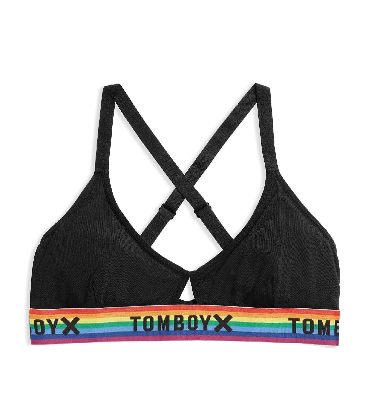 Lounge Bralette - Modal Black Rainbow