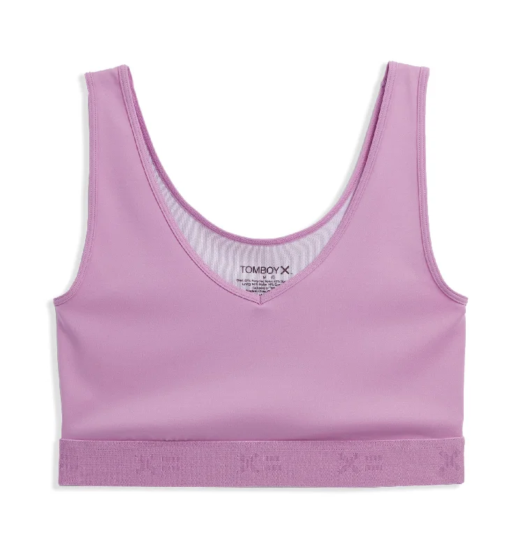 V Neck Compression Top - Sugar Violet